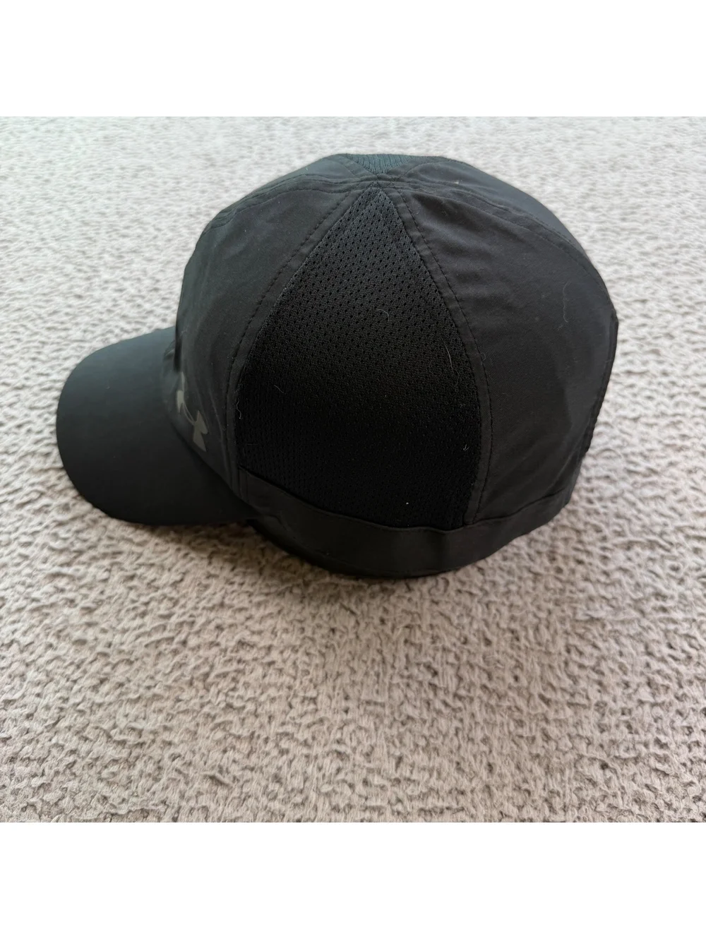Under Armour Womens Reflective Black Running Performance Adjustable Hat Cap OSFA